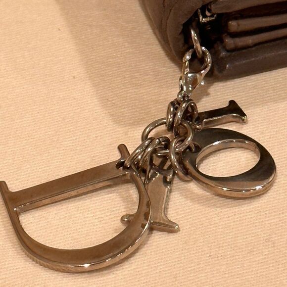 💯% Authentic Christian Dior Quilted Cannage Lady Dior Wallet on Chain✨ - Picture 7 of 16